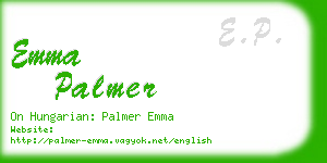 emma palmer business card